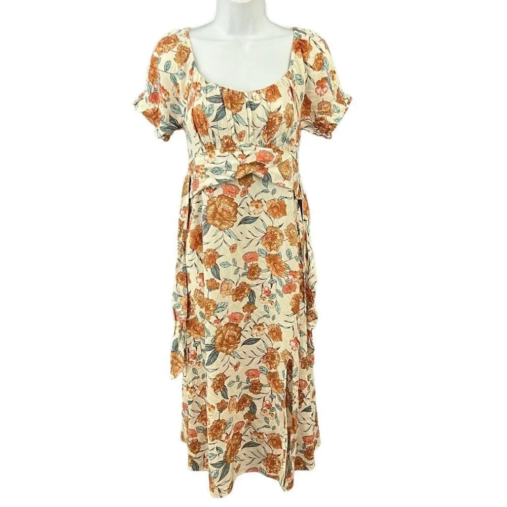 Fortunate One Caramel Kisses Midi Dress Size S - Picture 7 of 16
